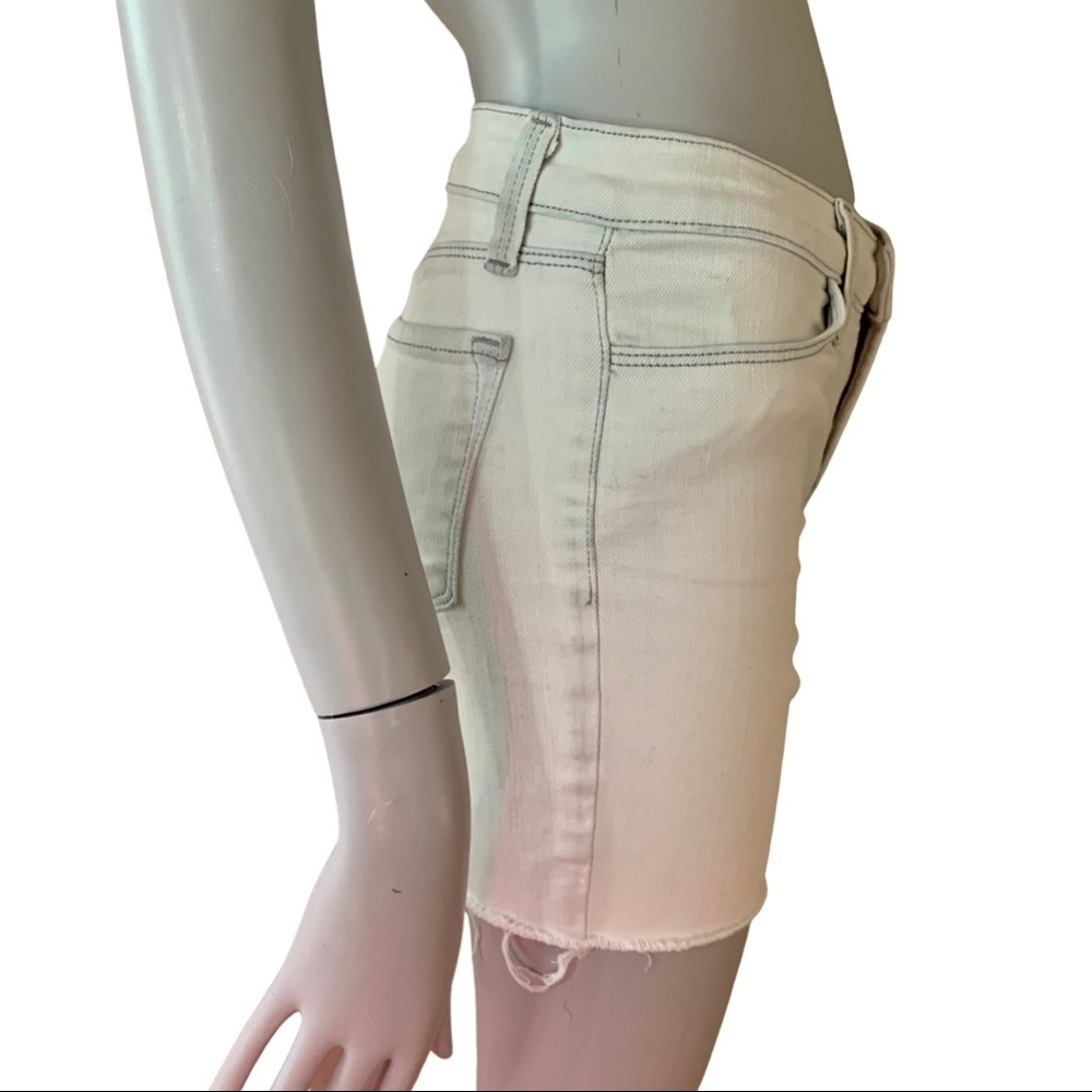 J BRAND Super Skinny Frostbite Denim Shorts - Picture 7 of 15